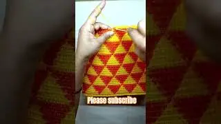 Crosia wire basket design stitching