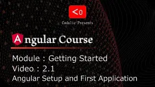 Angular Course | Video 2.1 | Getting Started: Setup and First Application