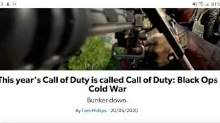 Call Of Duty 2020 Info Black Ops: Cold War
