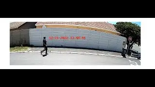 Unknown person making a short sightseeing visit to Enza Circle, Leonardo Village, Bothasig...