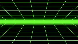 Green line retro wave grid animation footage video
