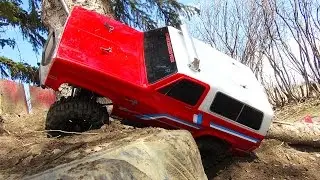 Backyard Trail Course 🇨🇦 Vaterra Ascender 4x4 Chevy BLAZER! Ideas for a Trail Course | RC ADVENTURES