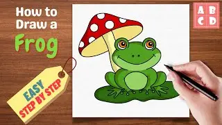 How to Draw a Frog with Mushroom | AnyBodyCanDraw with Sata