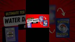 Water Damage Fix for Pokemon Cards #shorts #mtg #tcg #pokemoncards #sportscards #prismaticevolutions