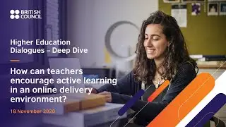 How can teachers encourage active learning in an online delivery environment?
