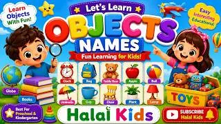 Object names, kids learning object names