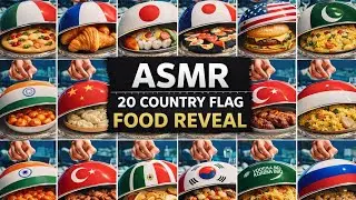 “Luxury ASMR Food Reveal 🌍 | Country Flag Dome | Satisfying Silent ASMR”
