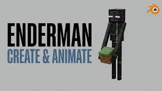 Blender 5.0 Tutorial | Create & Animate a Minecraft Enderman Step-by-Step