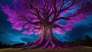 Beautiful Tree Art with Ethereal Music to Relax, Meditate, Study, Chill, Use as Background