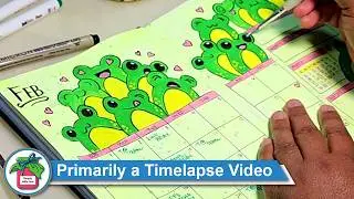 February 2026 Happy Frog Doodles Journal Design