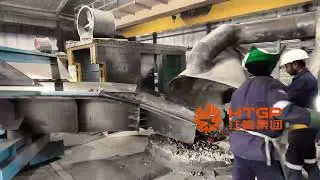Auxiliary equipment for billet steel rebar production line, melting furnace automatic feeding truck