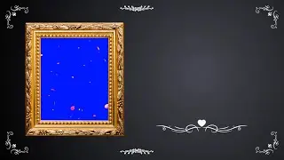 Green & Blue Screen Frame with animation. Chroma color.