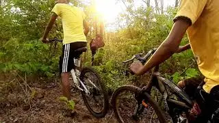 Construction of MTB trail by KCP