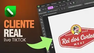 🔴 AO VIVO: Vetorizando logo de um cliente real