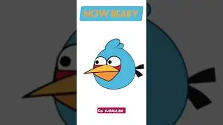 How To Draw Blue Angry Bird Step By Step | Tip of pencil |