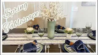 DECORATE WITH ME | SPRING TABLE SETTINGS | SPRING DECORATING IDEAS | INTERIOR DESIGNS