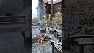 Log Cabin Rental #northcarolina #airbnbtour #airbnb #logcabin #firepit #cabin #loghome #vacation