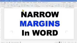 How To Change Margins to Narrow in Word