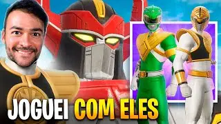 LIBEREI OS POWER RANGERS NO FORTNITE!!! (Nova Temporada 4)