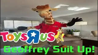 Toys R Us Geoffrey The Giraffe Mascot Costume Suit Up! Showbiz T Jowls!