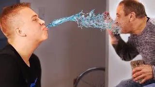 Nicht LACHEN Wasserschlacht gegen AviveHD und SEINEN VATER