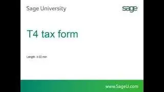 Sage 300 - How to Print T4 tax forms (formerly Accpac)