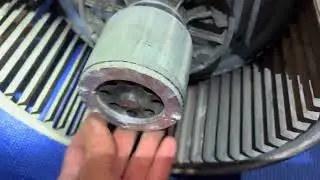 Broken furnace blower motor & wheeler 