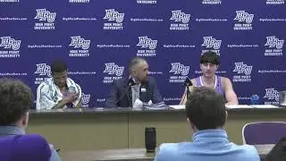 High Point University Men's Basketball Win over Presbyterian, Post Game Press Conference