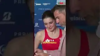 The moment a father consoles daughter after missing out on olympics medal