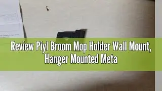 Review Piyl Broom Mop Holder Wall Mount, Hanger Mounted Metal Organization Garage Storage Garden Kit