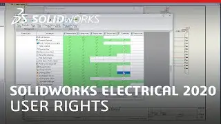 What's New in SOLIDWORKS Electrical 2020 - User Rights