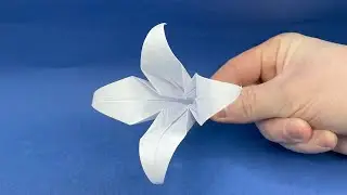 Bloem Vouwen | Hoe een leliebloem van papier te vouwen | Origamibloem