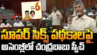 సూపర్ సిక్స్ పథకాలపై అసెంబ్లీలో చంద్రబాబు స్పీచ్ Chandrababu Speech On Super6 Schemes In Ap Assembly