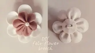 Felt Flower Brooch (1).