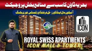 Royal Swiss Hotel Apartments | Icon Mall & Towers Bahria Town Lahore | Book Now | Rental Returns 💰