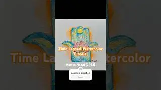 Hamsa Hand (2025) tutorial. #art #artist #tutorial #watercolor #relaxingmusic