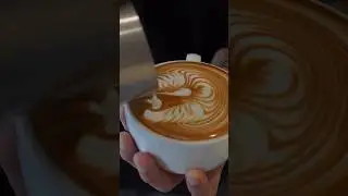 Wing Swan Latte Art | Coffee Art #baristadaily #coffeeart
