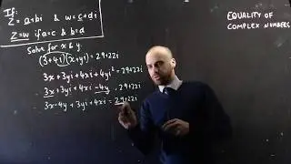 Equality of complex numbers