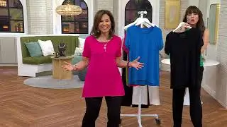 Susan Graver Modern Essentials Liquid Knit A-Line Tunic on QVC
