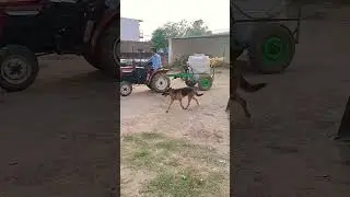 Mithsubhishi mini tractor with spray tanker...