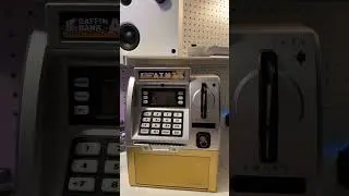 Super fun ATM style piggy bank with electronic money counter