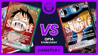 OP14-EB04 OPTCG Battle | Red/Green Luffy vs RB Sabo | Round 4 | Table 1 | PlayedisPlayed