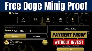 fashdoge FREE DOGE MINING PAYMENT PROOF || Fashdoge Withdraw proof | fashdoge legit OR SCAM