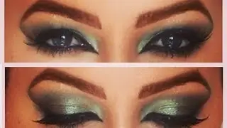 Get Ready With Me: Exotic Green Arabic Makeup Tutorial الغريبة الأخضر عربي مكياج