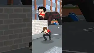 Yuta is hiding from a giant monster that walks on his knees #monster #sakuraschoolsimulator