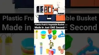 Plastic container Fruit & Vegetable Basket/Jhuri Making within a Second | Injection Molding Machine