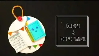 How to make desk calendar and notepad planner organizer with waste CD's || (Best out of waste)