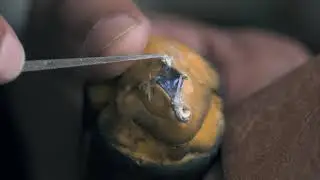 Snake Engagement Ring | Sapphire and Silver | The Craft of Ring Making