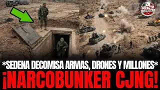 GAFE Desmantela B&Uacute;NKER del CJNG con 167 Fusiles, 40 KG de Fentanilo y 63 BLINDADOS Decomisados