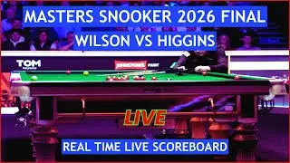 Masters Snooker 2026 Final Live Scores | Today Wilson vs Higgins Matches